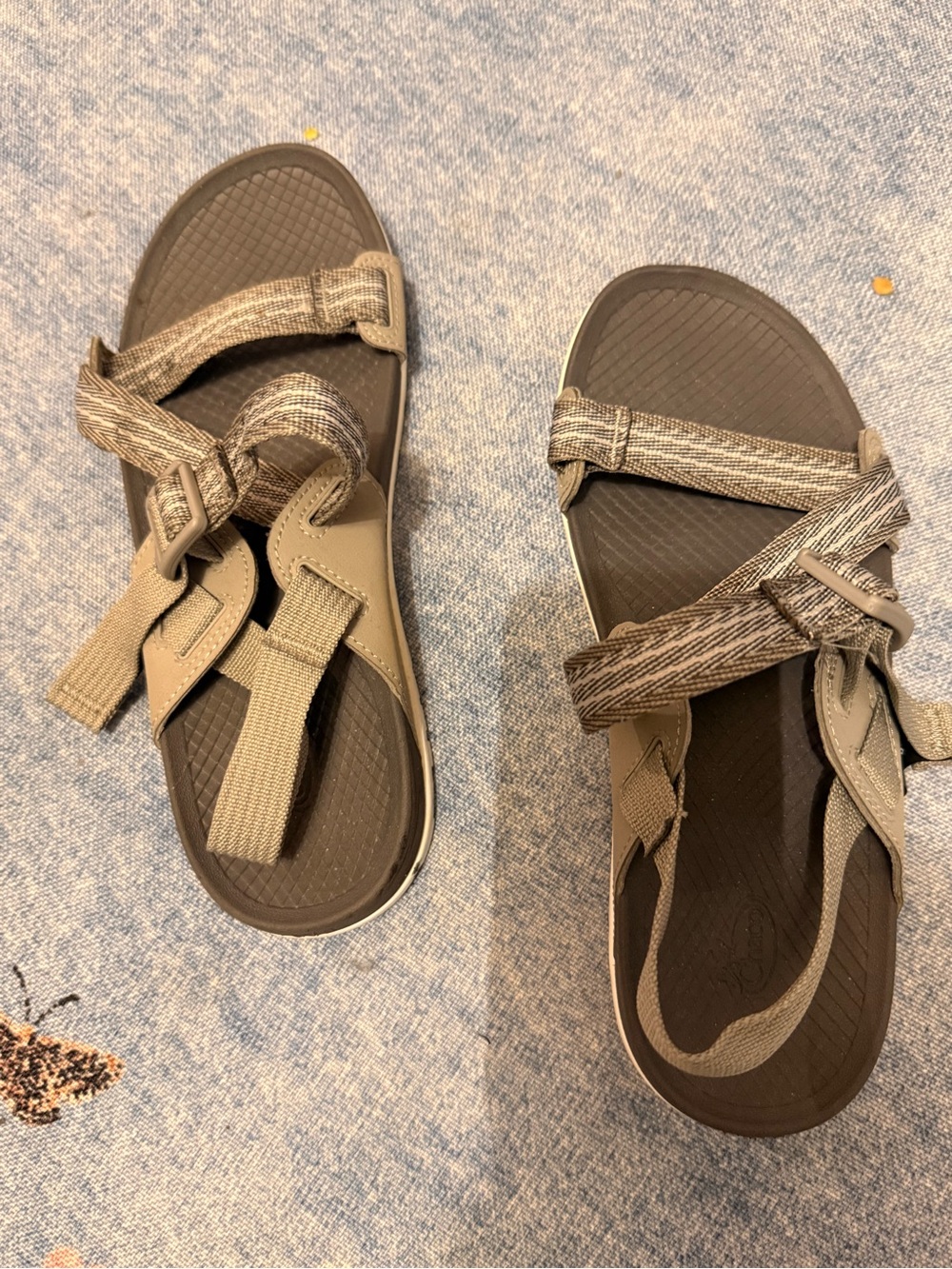 Chaco  Taupe/Brown Adjustable Strap Sport Sandals